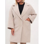 Women's Long Wool Coat Pockets