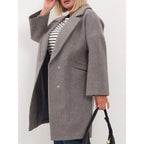 Women's Long Wool Coat Pockets