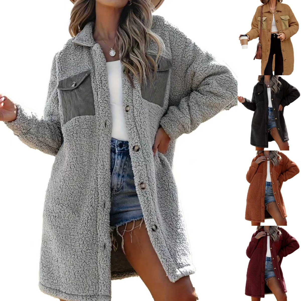 Women's Loosefitting Lambswool Coat