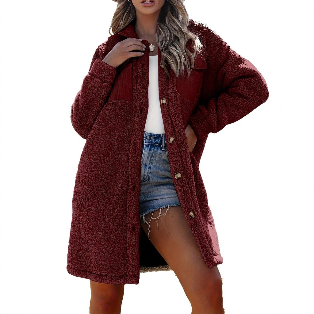 Women's Loosefitting Lambswool Coat