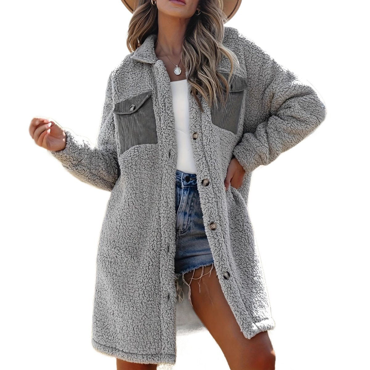 Women's Loosefitting Lambswool Coat