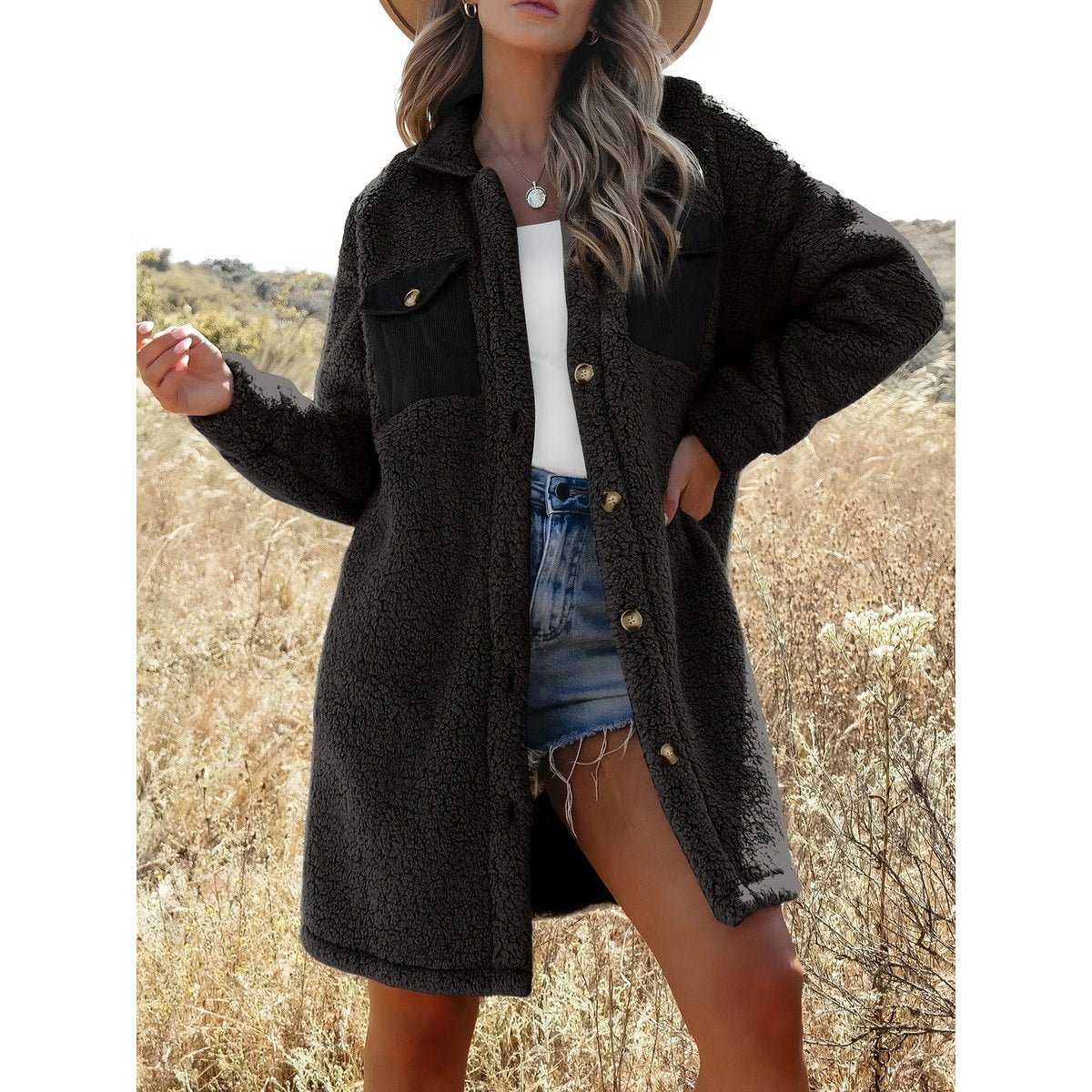 Women's Loosefitting Lambswool Coat