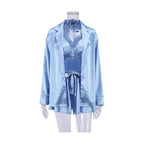 Women's Luxury Comfortable Pajamas 3 Piece Loungewear Set