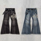 Women's Machine Embroidery Jeans