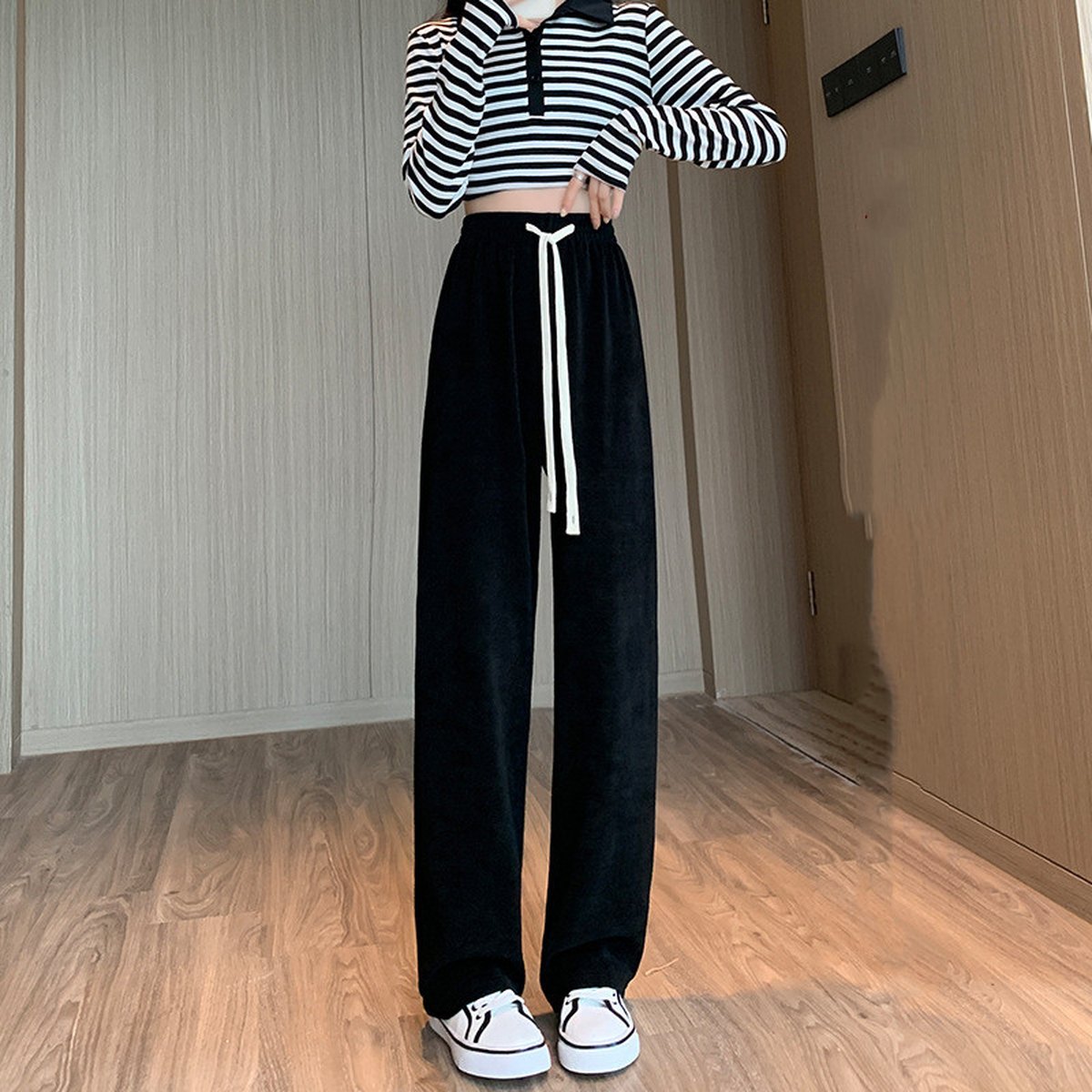 Women's Makaron Knitted Wide Leg Pants