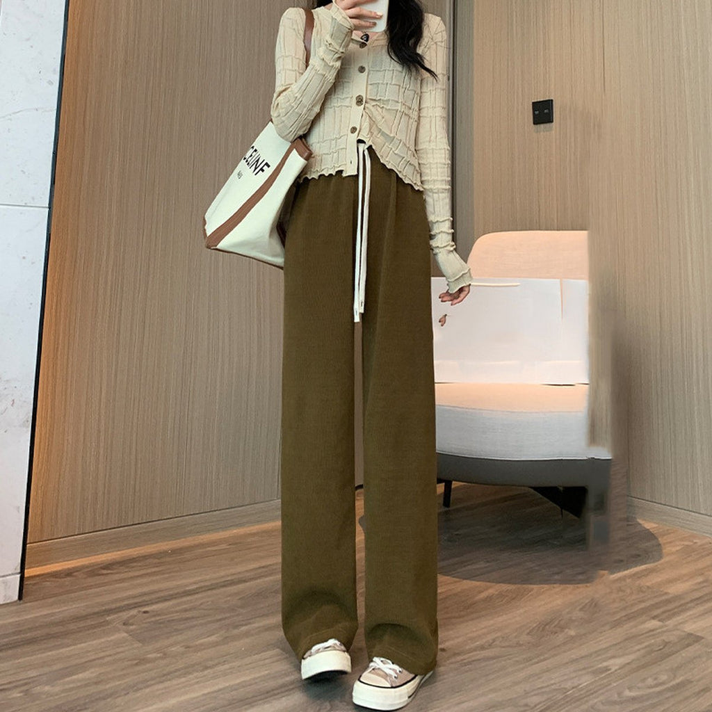 Women's Makaron Knitted Wide Leg Pants