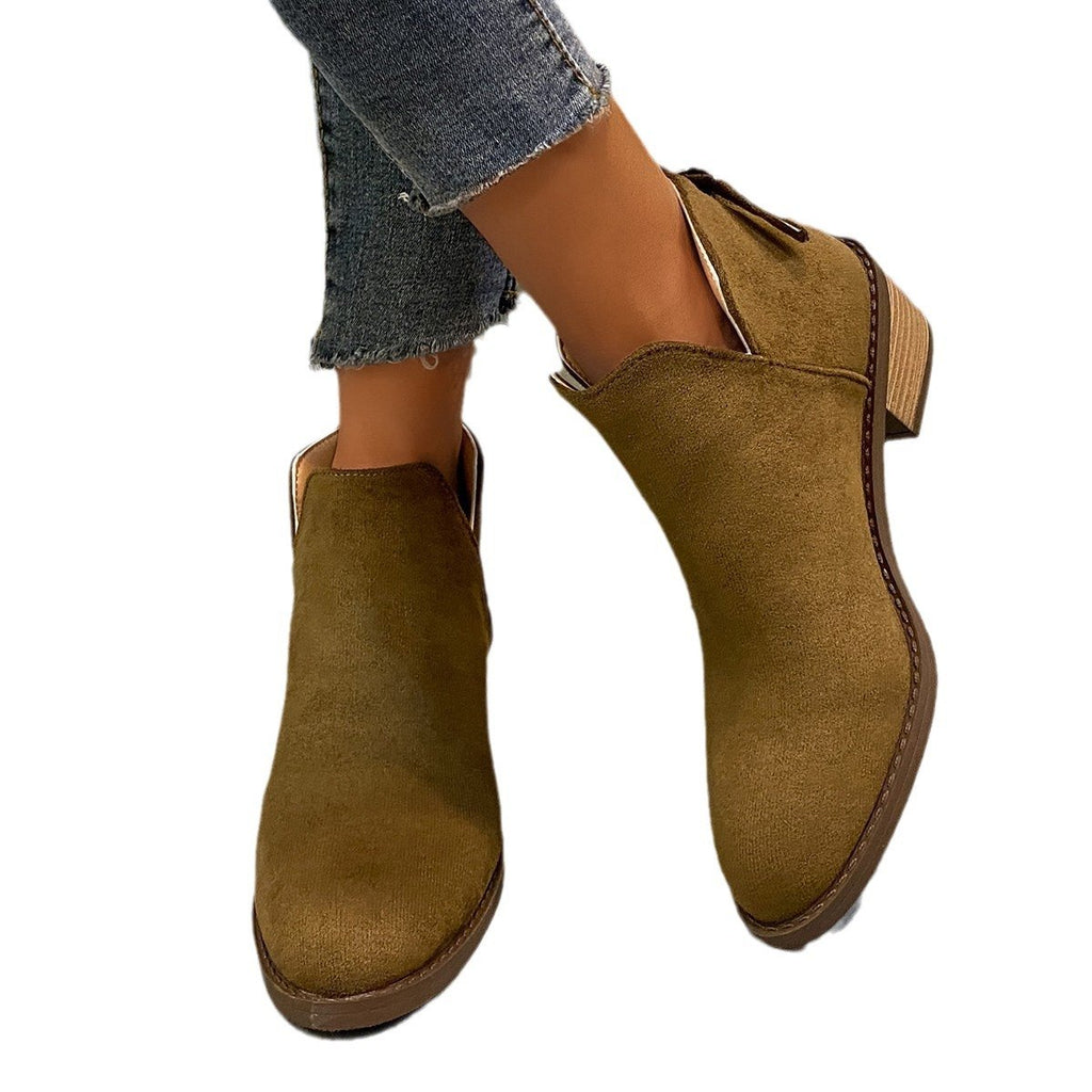Women's Martin Plus Size Pointed Ankle Boots