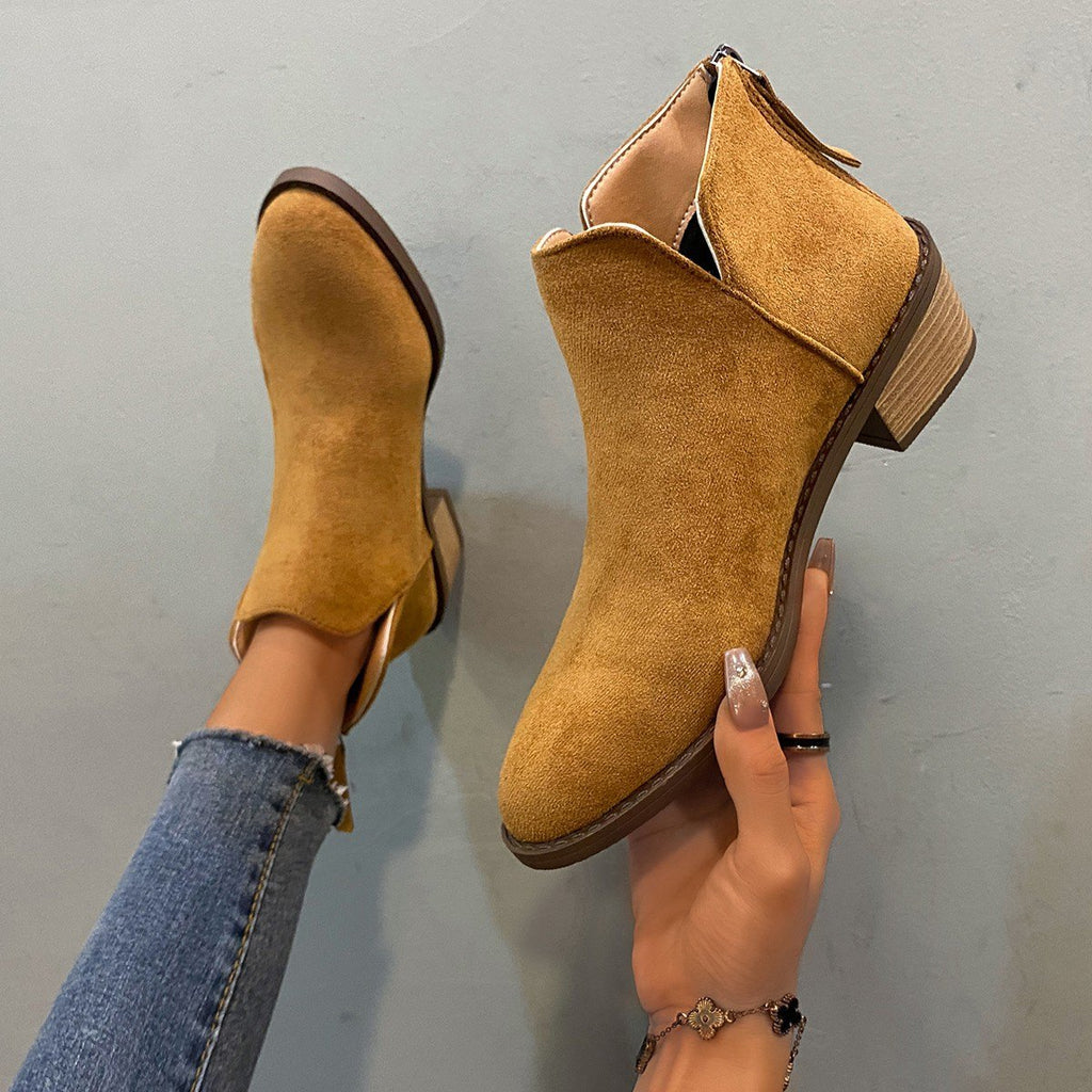 Women's Martin Plus Size Pointed Ankle Boots