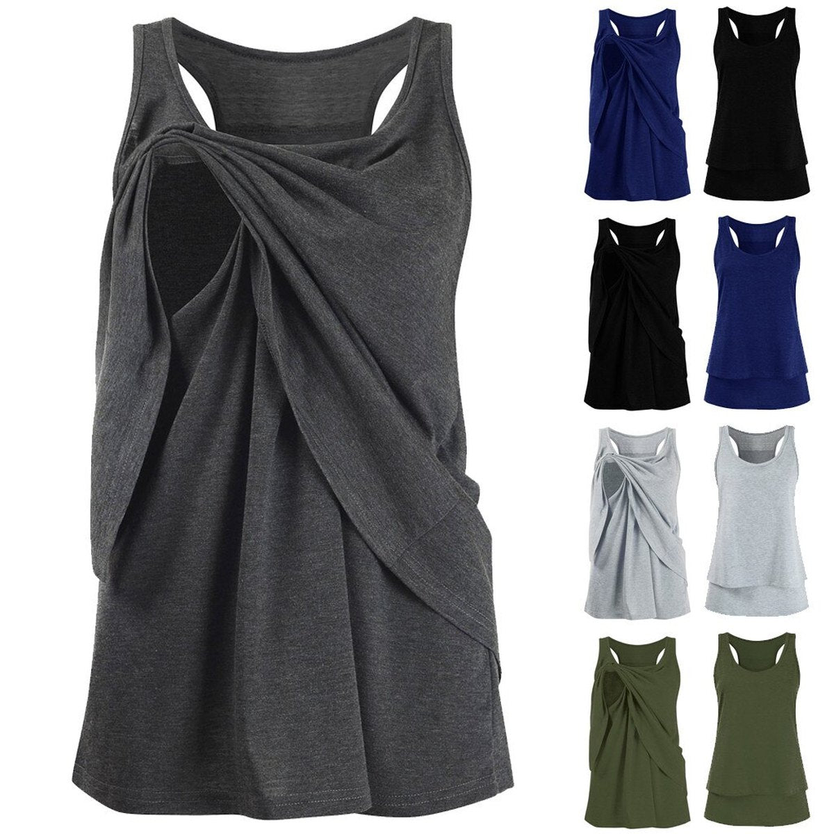 Women's Maternity Blouse Pregnant Casual Sleeveless