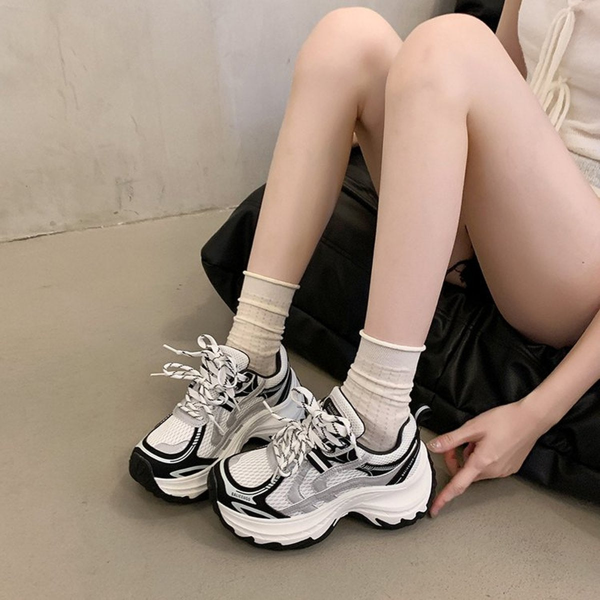 Women's Mesh Dad Shoes Comfort Versatile Platform Casual
