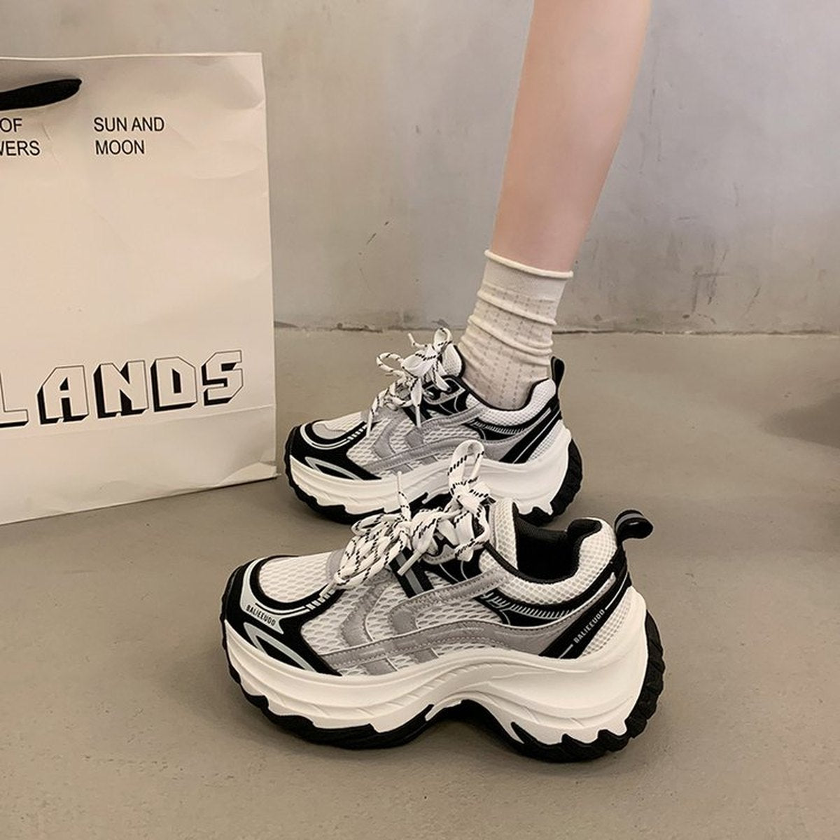 Women's Mesh Dad Shoes Comfort Versatile Platform Casual