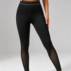 Women's Mesh-panel Sports Leggings