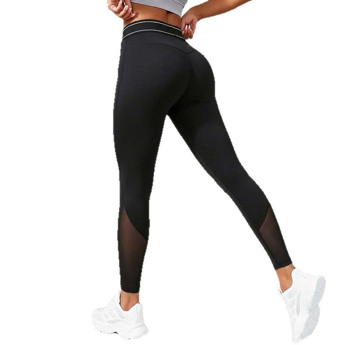 Women's Mesh-panel Sports Leggings