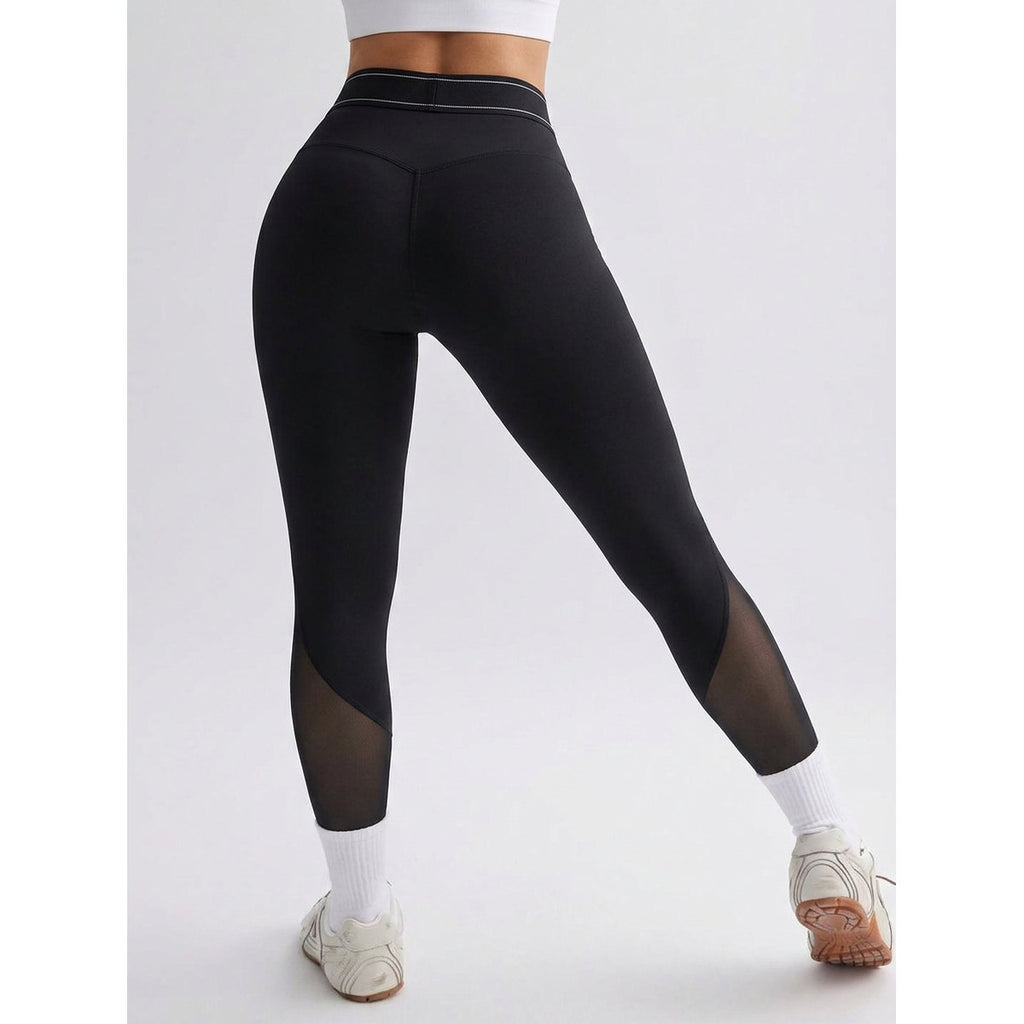 Women's Mesh-panel Sports Leggings