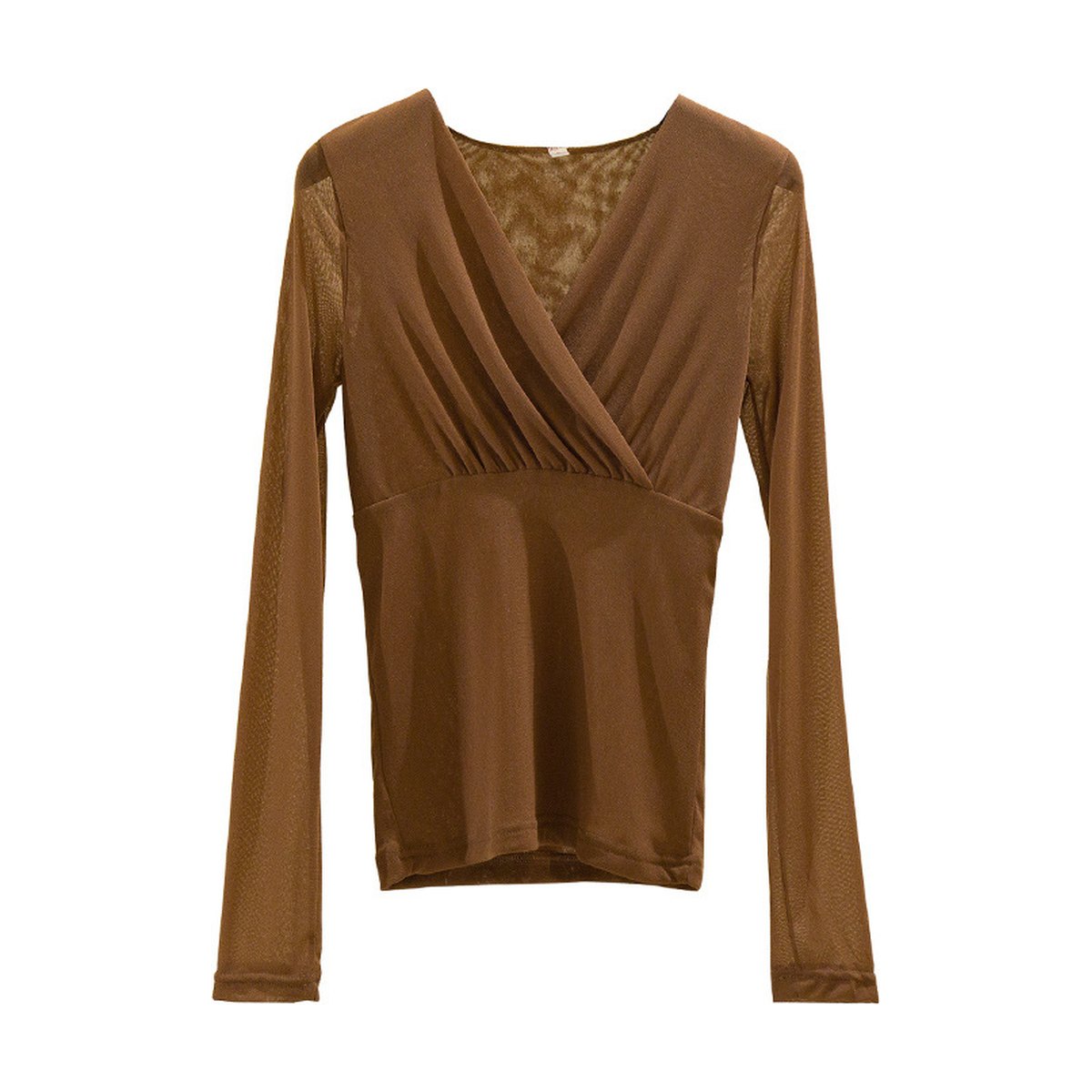 Women's Mesh Sleeve Wrap Top