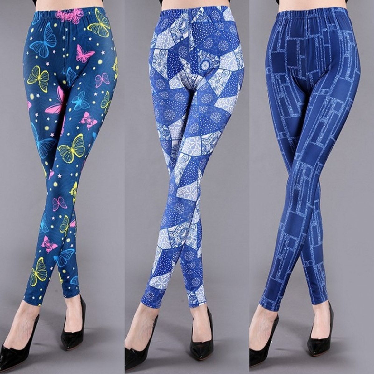 Women's Milk Silk Printed Leggings