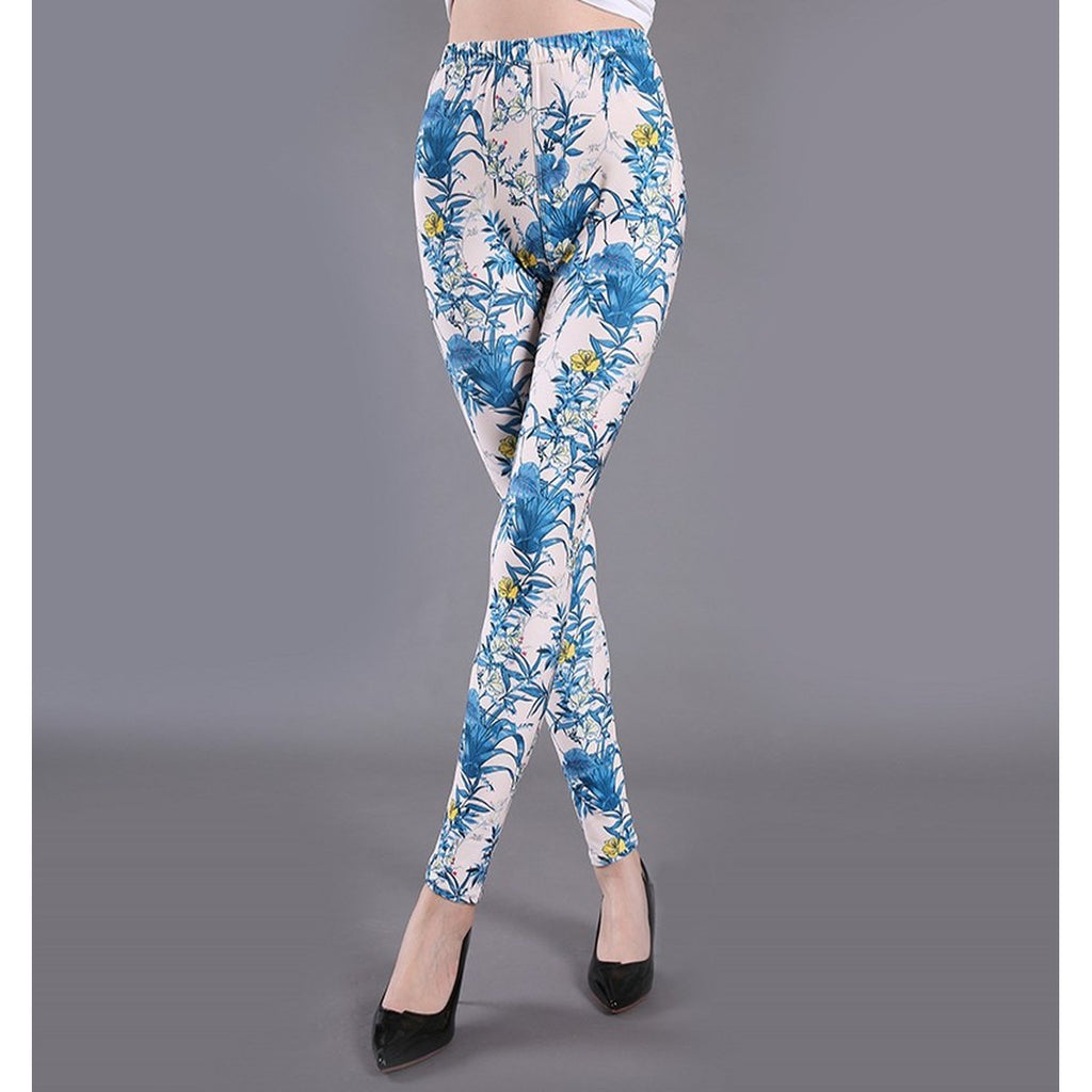 Women's Milk Silk Printed Leggings