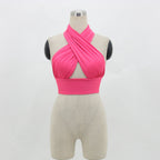 Women's Multipurpose Tank Top Halter Neck Backless Strap