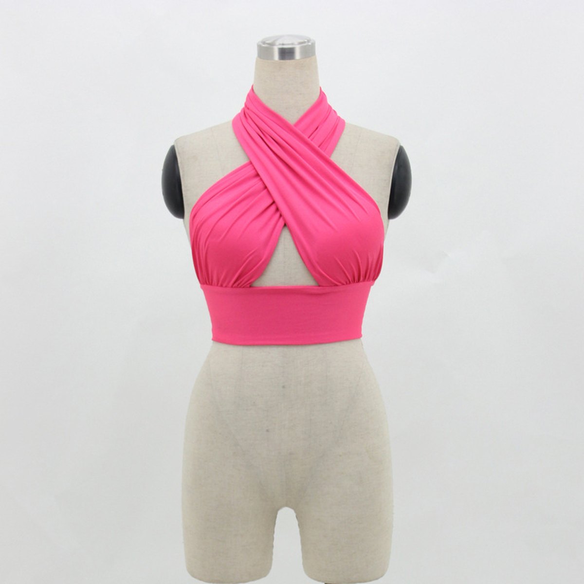 Women's Multipurpose Tank Top Halter Neck Backless Strap