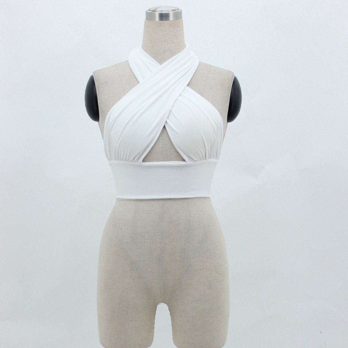 Women's Multipurpose Tank Top Halter Neck Backless Strap