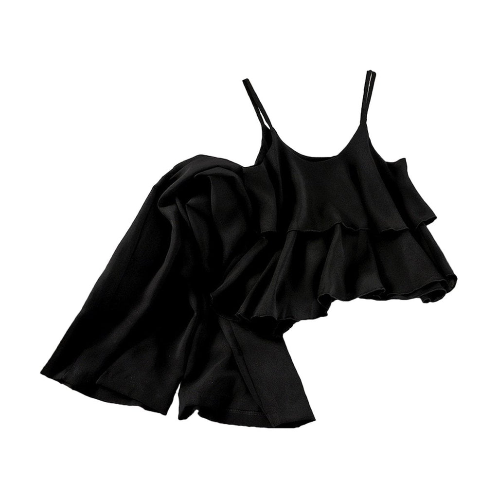 Women's Nine-point Pants Wide-leg Two-piece