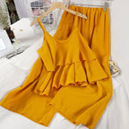 Women's Nine-point Pants Wide-leg Two-piece