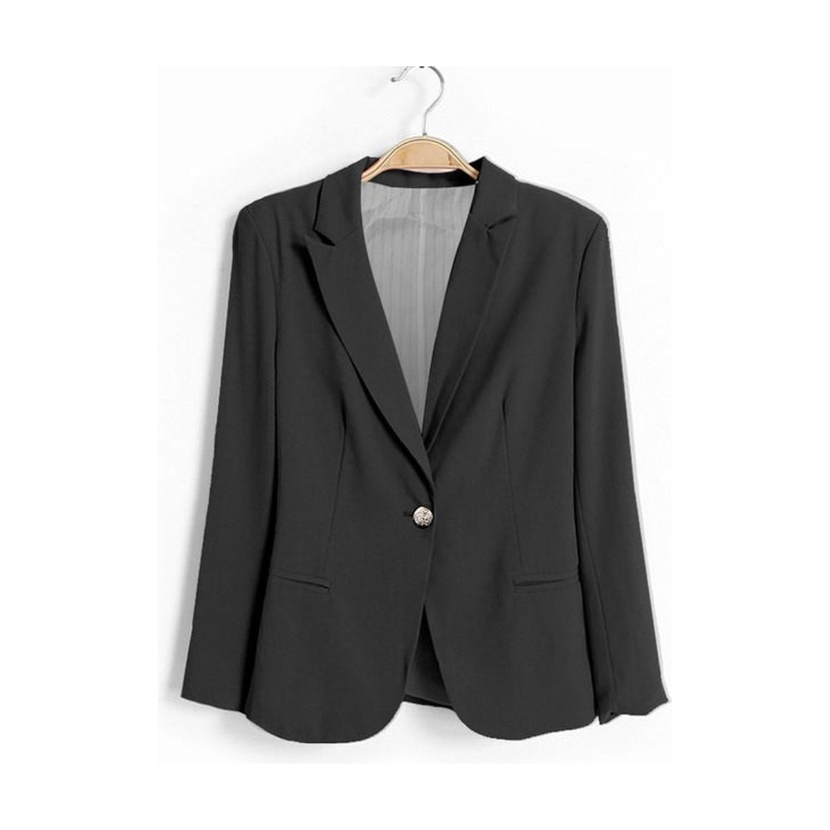Women's Office Black Formal Blazer Work Suit