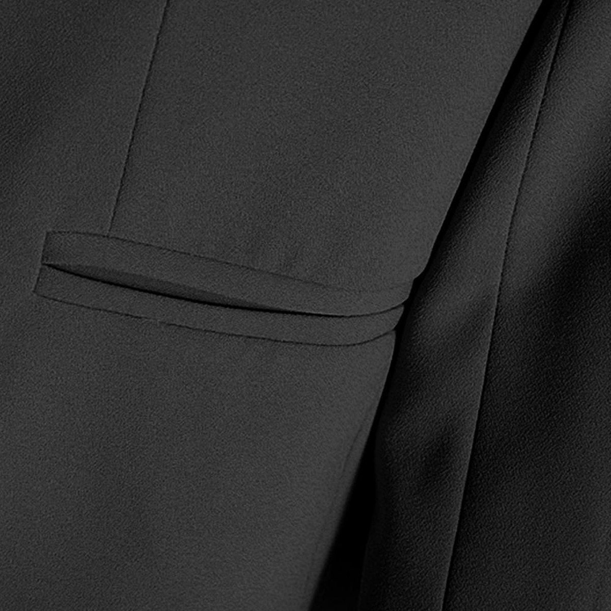 Women's Office Black Formal Blazer Work Suit