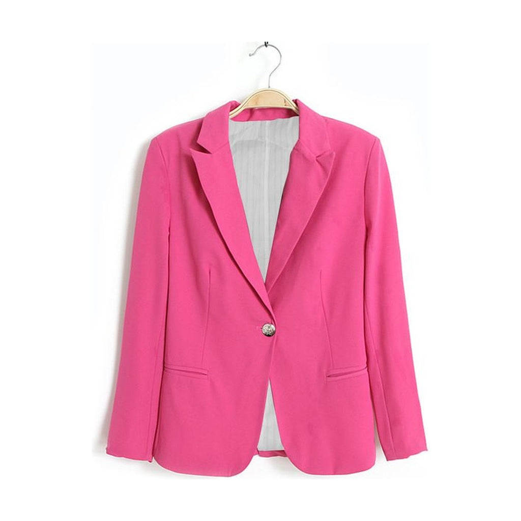 Women's Office Black Formal Blazer Work Suit