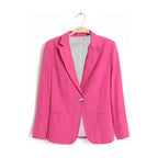 Women's Office Black Formal Blazer Work Suit