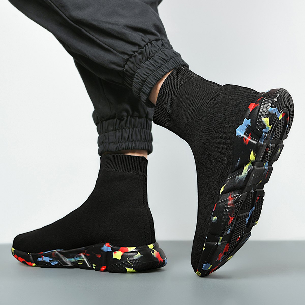 Women's Old Beijing Cloth Shoes Elastic Socks