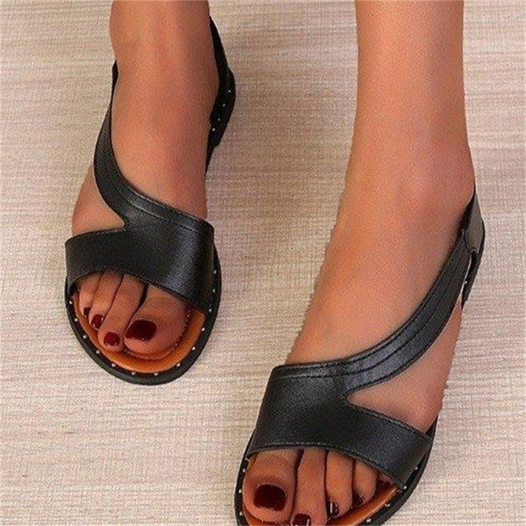 Women's Outerwear Flat Large-size Sandals