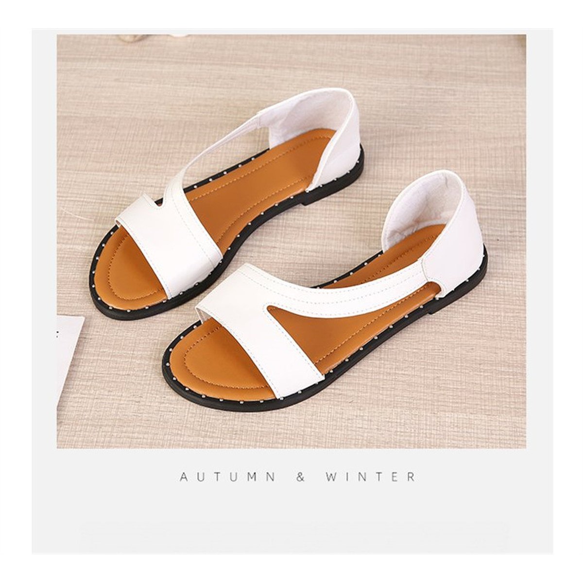 Women's Outerwear Flat Large-size Sandals
