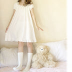Women's Pajamas Set Short Sleeves Chest Pad