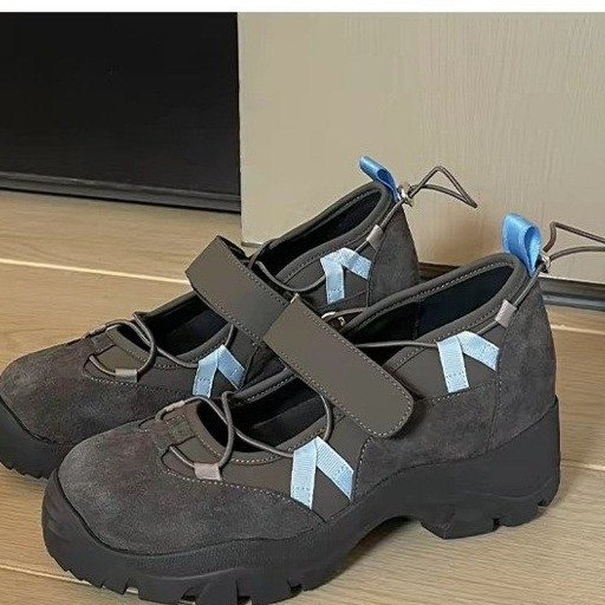 Women's Platform Ballet Sneakers Inner Height Increasing Casual