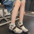 Women's Platform Ballet Sneakers Inner Height Increasing Casual
