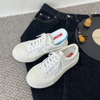 Women's Platform Canvas Shoes Cloud White Versatile Stylish