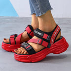 Women's Platform Velcro Sandals