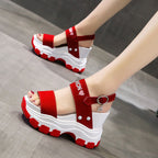 Women's Platform Wedge Sandals Small Height 10cm High