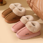 Women's Plush Cotton Shoes Warm Home Slippers Outdoor