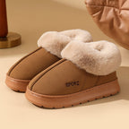 Women's Plush Cotton Shoes Warm Home Slippers Outdoor