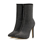 Women's Pointed Toe Heeled Boots