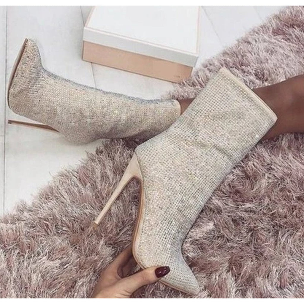 Women's Pointed Toe Heeled Boots