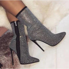 Women's Pointed Toe Heeled Boots