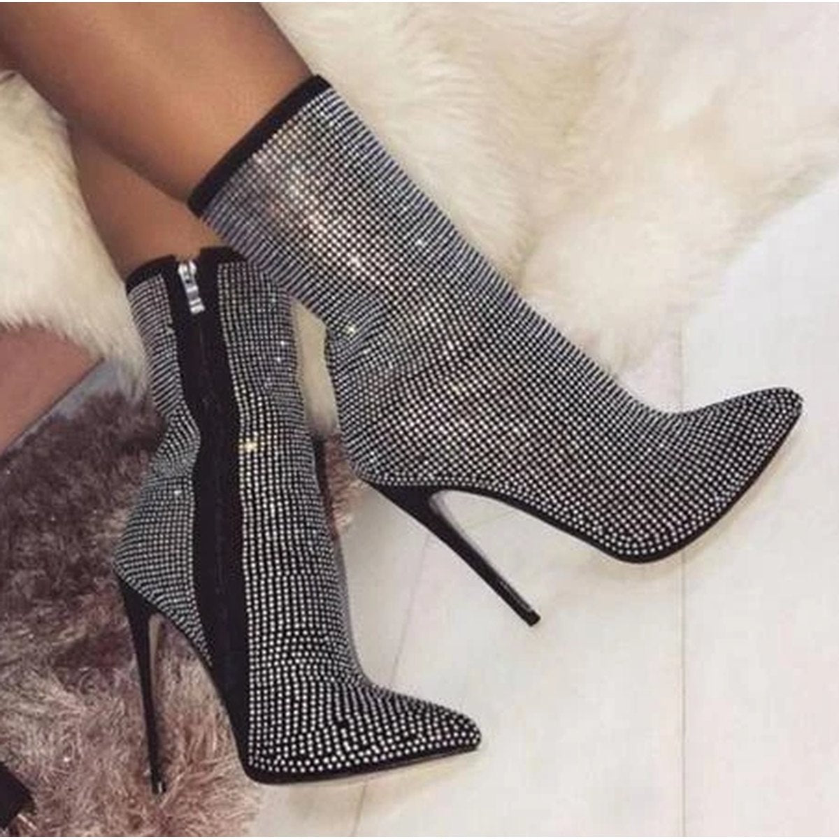Women's Pointed Toe Heeled Boots