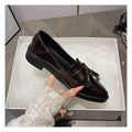 Women's Pointed-toe Slip-on Tassel Shoes In Plus Sizes