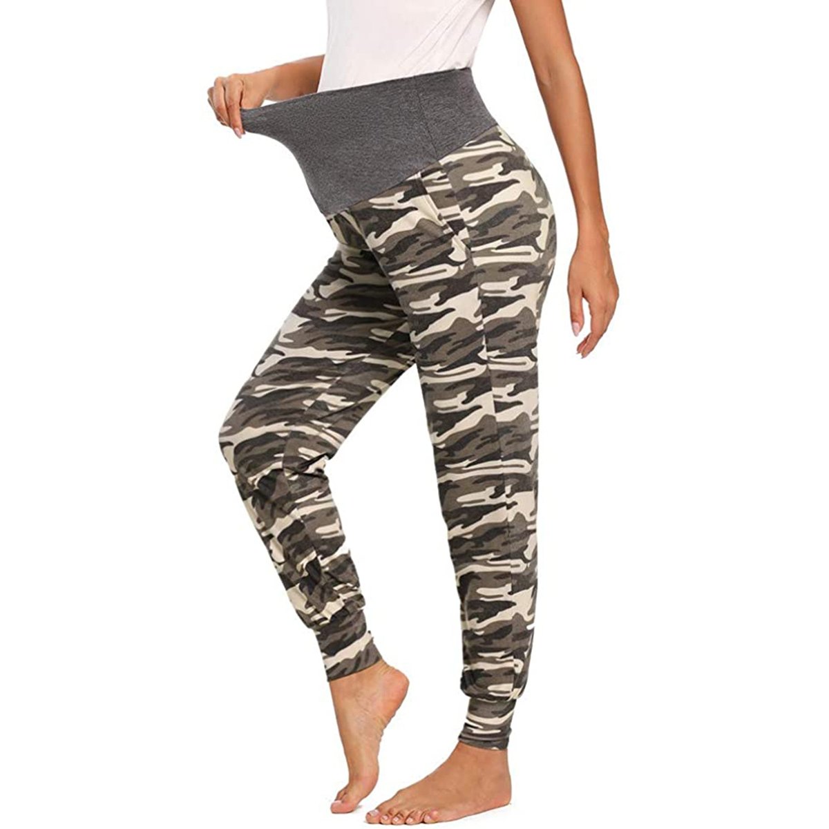 Women's Pregnant Print Yoga Pants