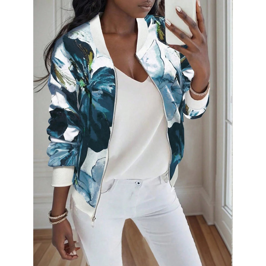 Women's Printed Zip Jacket
