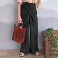 Women's Pure Color Lace Casual Trousers