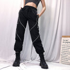 Women's Rapwriter Reflective Strip Drawstring Sweatpants